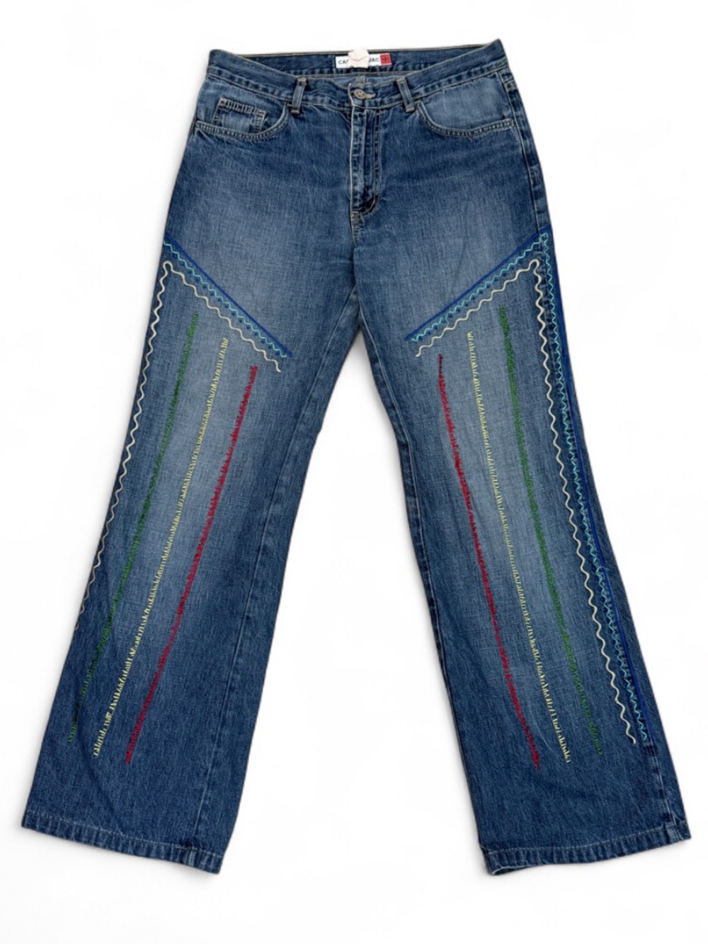 Vintage CASTELBAJAC Embroidered Bootcut Jeans